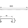 Решетка для душевого лотка Tece Drainline Basic 90 600910 Полированная нержавеющая сталь