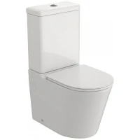 Унитаз компакт WellWant Aura WWUN2114W цвет Белый с сиденьем Микролифт