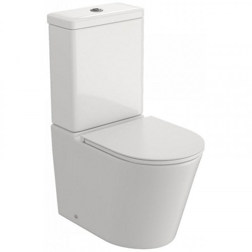 Унитаз компакт WellWant Aura WWUN2114W цвет Белый с сиденьем Микролифт