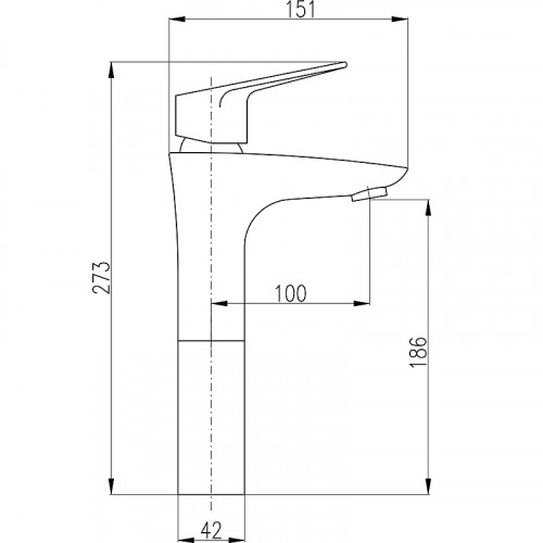 Смеситель для раковины Rav Slezak Victoria VI230.5 Хром латунь
