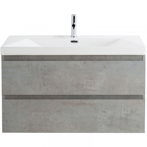 Тумба под раковину Cezares Molveno 100 MOLVENO-100-2C-SO-BET подвесная Beton МДФ / ЛДСП