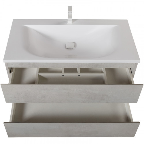 Тумба под раковину Cezares Molveno 100 MOLVENO-100-2C-SO-BET подвесная Beton МДФ / ЛДСП