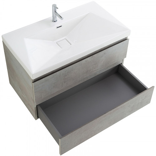 Тумба под раковину Cezares Molveno 100 MOLVENO-100-2C-SO-BET подвесная Beton МДФ / ЛДСП