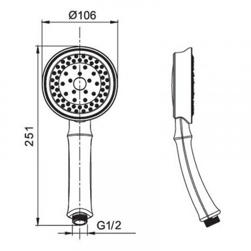 Ручной душ Caprigo Parts 99-506-vot Бронза