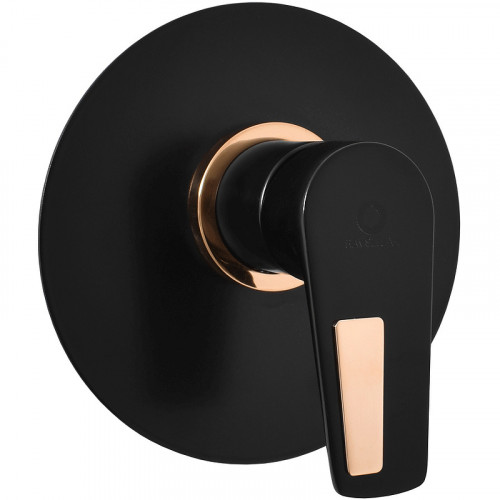 Смеситель для душа Rav Slezak Colorado CO383LCMATZ Черный матовый Золото латунь встраиваемый