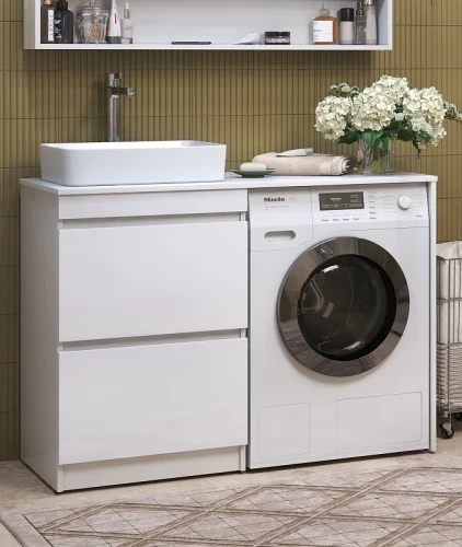 Тумба под раковину Vigo Urban 60 tn.URB.60.2Y Белая МДФ / ЛДСП