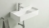 Раковина CeramaLux 60 78691 Белая фаянс подвесная, накладная
