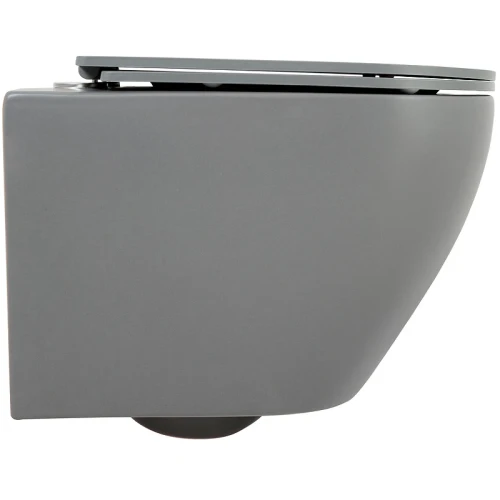 Унитаз BelBagno Colorato BB062CHR-GR/BB062SC-GR подвесной Серый матовый с сиденьем Микролифт фаянс подвесной