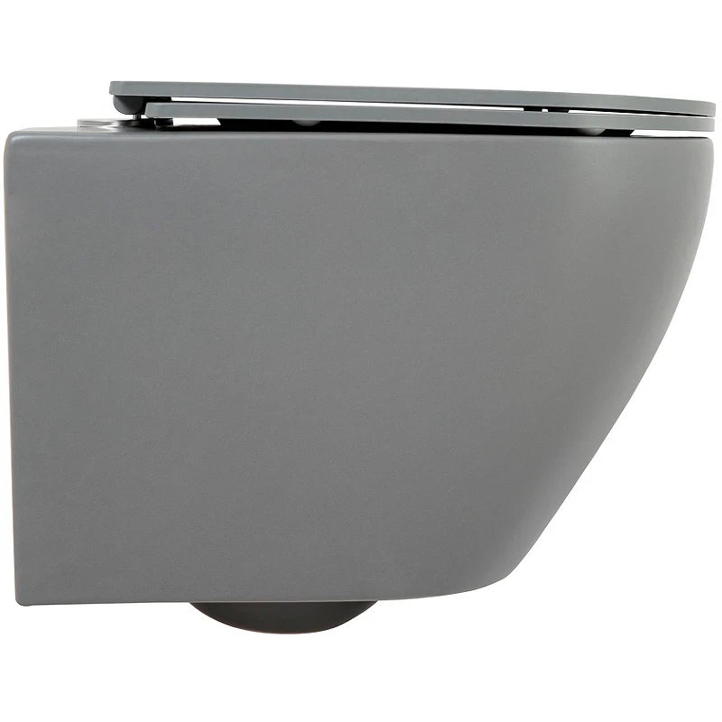 Унитаз BelBagno Colorato BB062CHR-GR/BB062SC-GR подвесной Серый матовый с сиденьем Микролифт фаянс подвесной