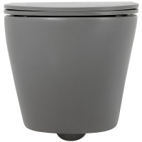 Унитаз BelBagno Colorato BB062CHR-GR/BB062SC-GR подвесной Серый матовый с сиденьем Микролифт фаянс подвесной