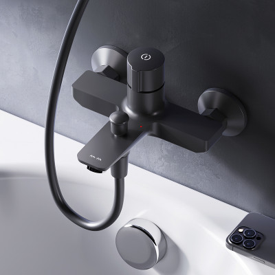 Смеситель для ванны AM.PM X-Joy F85A10522 Черный матовый латунь на стену