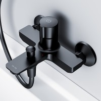 Смеситель для ванны AM.PM X-Joy F85A10522 Черный матовый латунь на стену