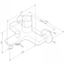Смеситель для ванны AM.PM X-Joy F85A10522 Черный матовый латунь на стену