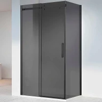 Душевой уголок Vincea Como-N 140x90 VSR-4CN9014CGB профиль Черный стекло тонированное