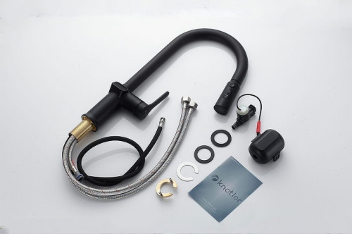 Смеситель для кухни Knotlor Inspiration KN-100/BL цвет Черный матовый
