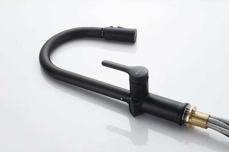 Смеситель для кухни Knotlor Inspiration KN-100/BL цвет Черный матовый
