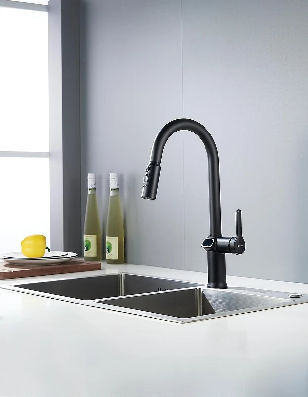 Смеситель для кухни Knotlor Inspiration KN-100/BL цвет Черный матовый