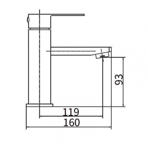 Смеситель для раковины Fashun A51102 цвет Сатин