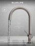 Смеситель для кухни Abelsberg Aera AWF70029BN цвет Титан