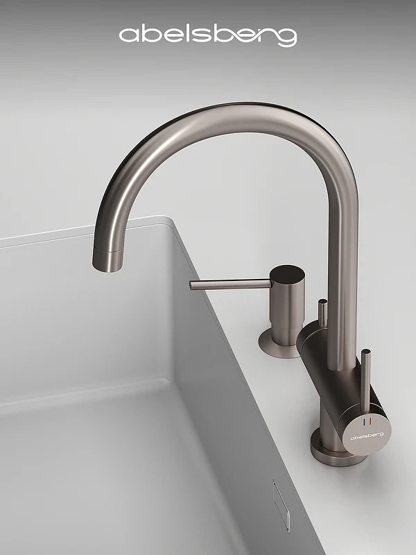 Смеситель для кухни Abelsberg Aera AWF70029BN цвет Титан