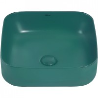 Раковина-чаша Abber Rechteck 39 AC2211MBG Темно-зеленая матовая фаянс накладная