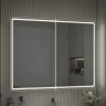 Зеркальный шкаф Vigo Geometry Comfort 100 222 с подсветкой цвет Белый