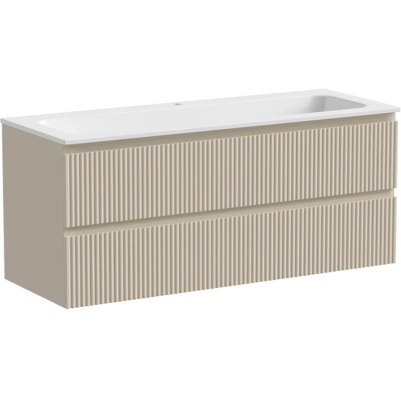Тумба под раковину Sancos Snob R 120 SNR120CE подвесная Beige Soft МДФ / ЛДСП