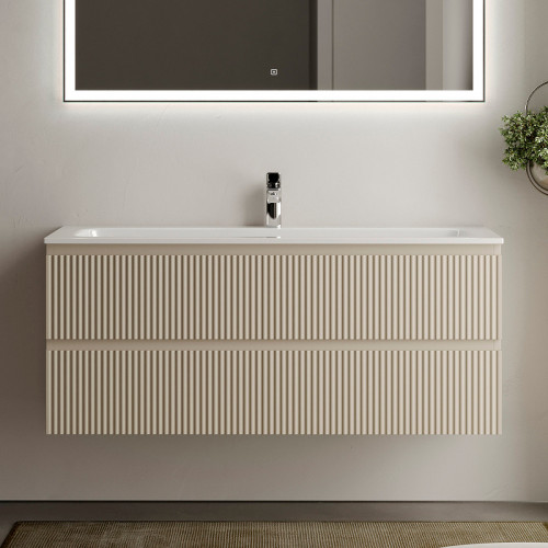 Тумба под раковину Sancos Snob R 120 SNR120CE подвесная Beige Soft МДФ / ЛДСП