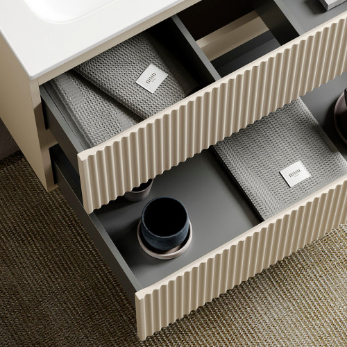 Тумба под раковину Sancos Snob R 120 SNR120CE подвесная Beige Soft МДФ / ЛДСП