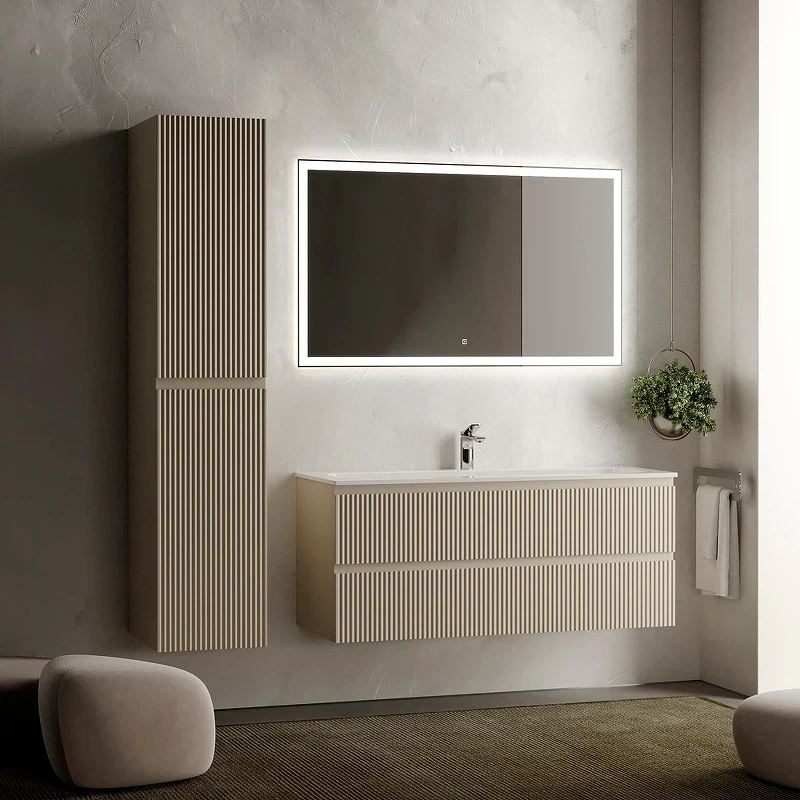 Тумба под раковину Sancos Snob R 120 SNR120CE подвесная Beige Soft МДФ / ЛДСП