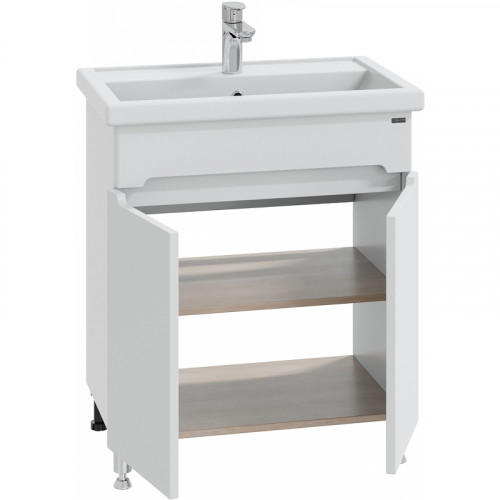 Тумба под раковину СанТа Лондон 70 224016 Белая МДФ / ЛДСП