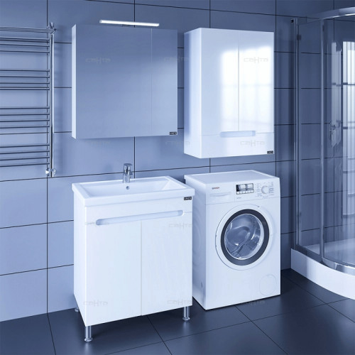 Тумба под раковину СанТа Лондон 70 224016 Белая МДФ / ЛДСП