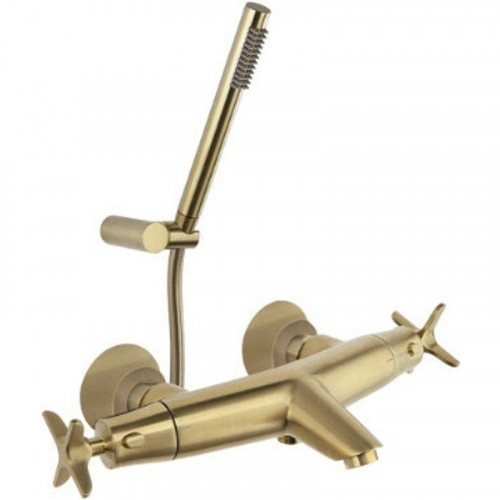 Смеситель для ванны Ramonsoler Adagio 913901DOC с термостатом Золото брашированное
