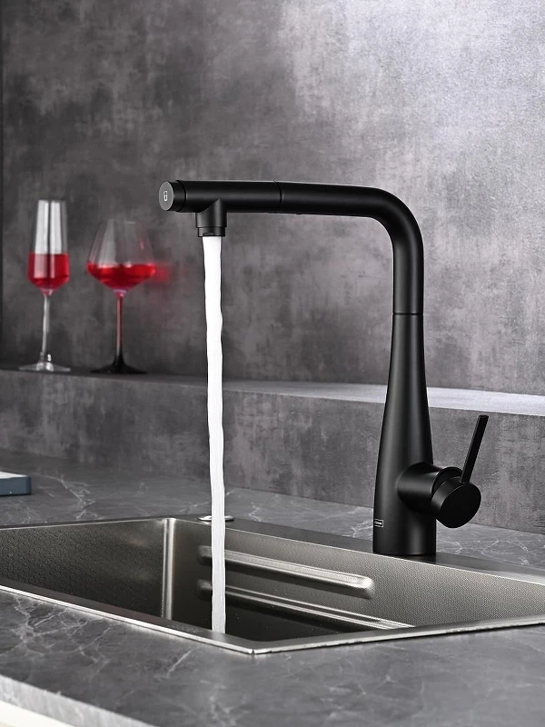 Смеситель для кухни AQUAme Cucina AQM9902MB цвет Черный матовый