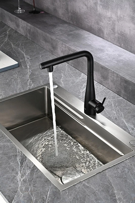 Смеситель для кухни AQUAme Cucina AQM9902MB цвет Черный матовый