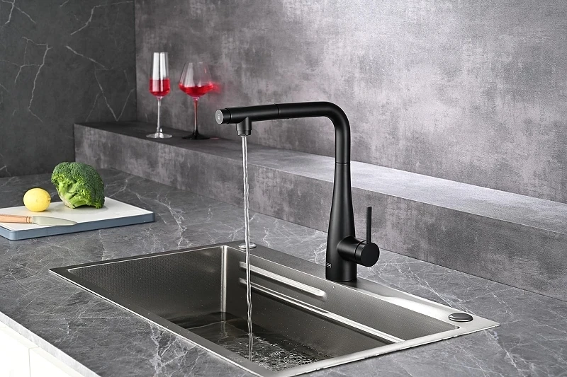 Смеситель для кухни AQUAme Cucina AQM9902MB цвет Черный матовый