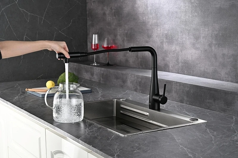 Смеситель для кухни AQUAme Cucina AQM9902MB цвет Черный матовый