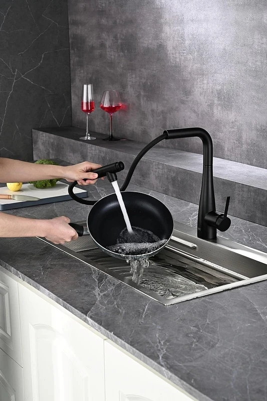 Смеситель для кухни AQUAme Cucina AQM9902MB цвет Черный матовый