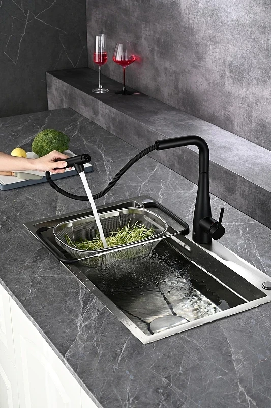 Смеситель для кухни AQUAme Cucina AQM9902MB цвет Черный матовый