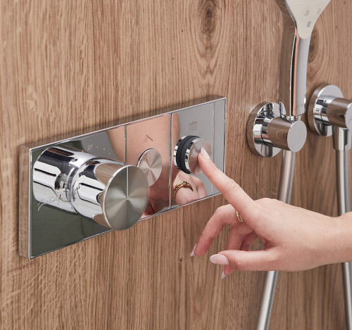 Смеситель для душа Jacob Delafon Grands Boulevards E26346-9-CP с термостатом Хром латунь встраиваемый