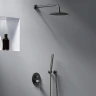 Душевая система Damixa Scandinavian Pure 936520300 Черная матовая латунь встраиваемый