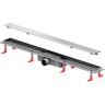 Душевой лоток AM.PM PrimeFlow 90 W02SC-U11-090-04SB с решеткой Хром матовый / под плитку Tile