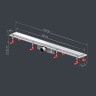 Душевой лоток AM.PM PrimeFlow 90 W02SC-U11-090-04SB с решеткой Хром матовый / под плитку Tile
