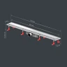 Душевой лоток AM.PM PrimeFlow 90 W02SC-U11-090-04SB с решеткой Хром матовый / под плитку Tile