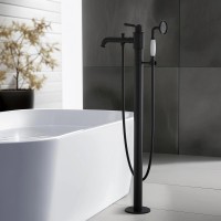 Смеситель для ванны Aquatek Классик AQ1545MB Черный матовый латунь на пол