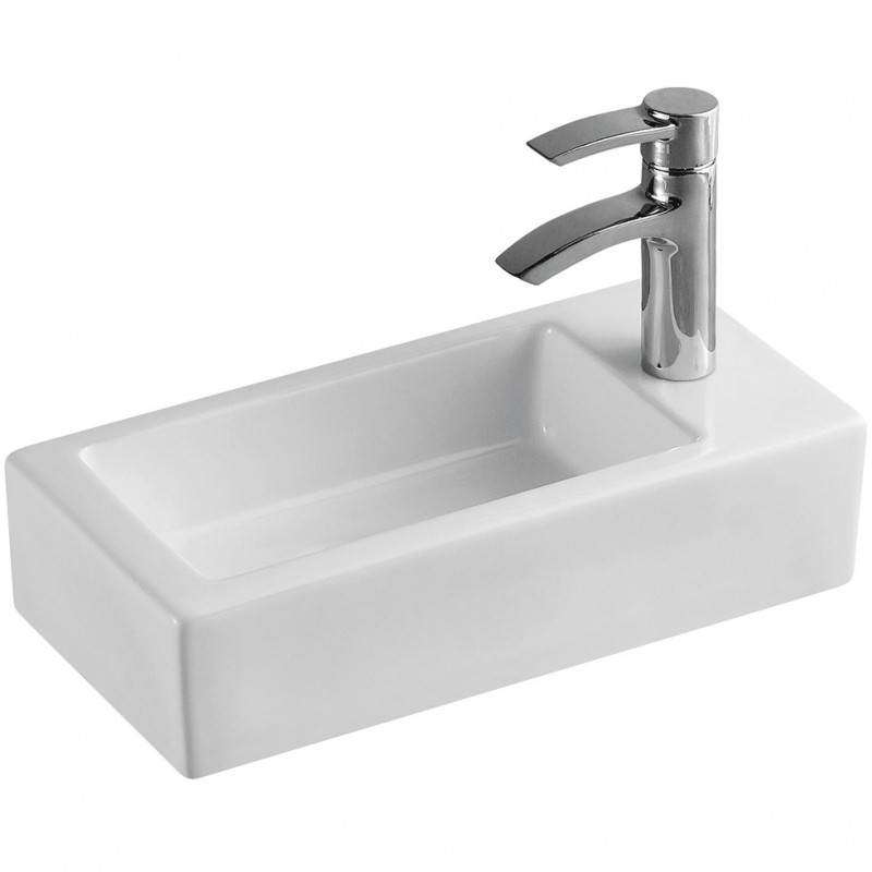 Раковина WeltWasser Aisbach 5092 R 37 10000003873 Белый глянец фаянс подвесная