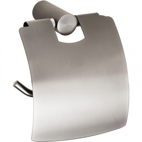 Держатель туалетной бумаги Bemeta Grino 173112012 с крышкой цвет Графит