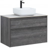 Тумба под раковину Aquanet Nova Lite 90 242267 подвесная Дуб рошелье МДФ / ЛДСП