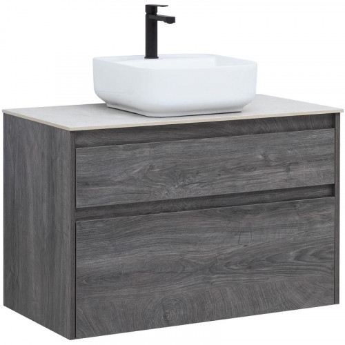 Тумба под раковину Aquanet Nova Lite 90 242267 подвесная Дуб рошелье МДФ / ЛДСП