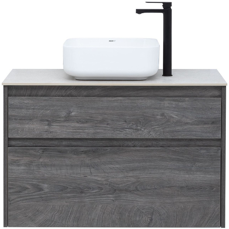 Тумба под раковину Aquanet Nova Lite 90 242267 подвесная Дуб рошелье МДФ / ЛДСП